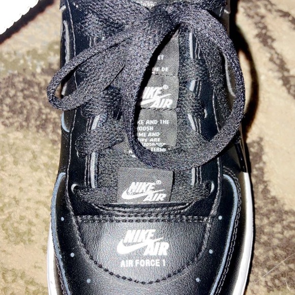 Black Nike Air Force 1s - Picture 3 of 5